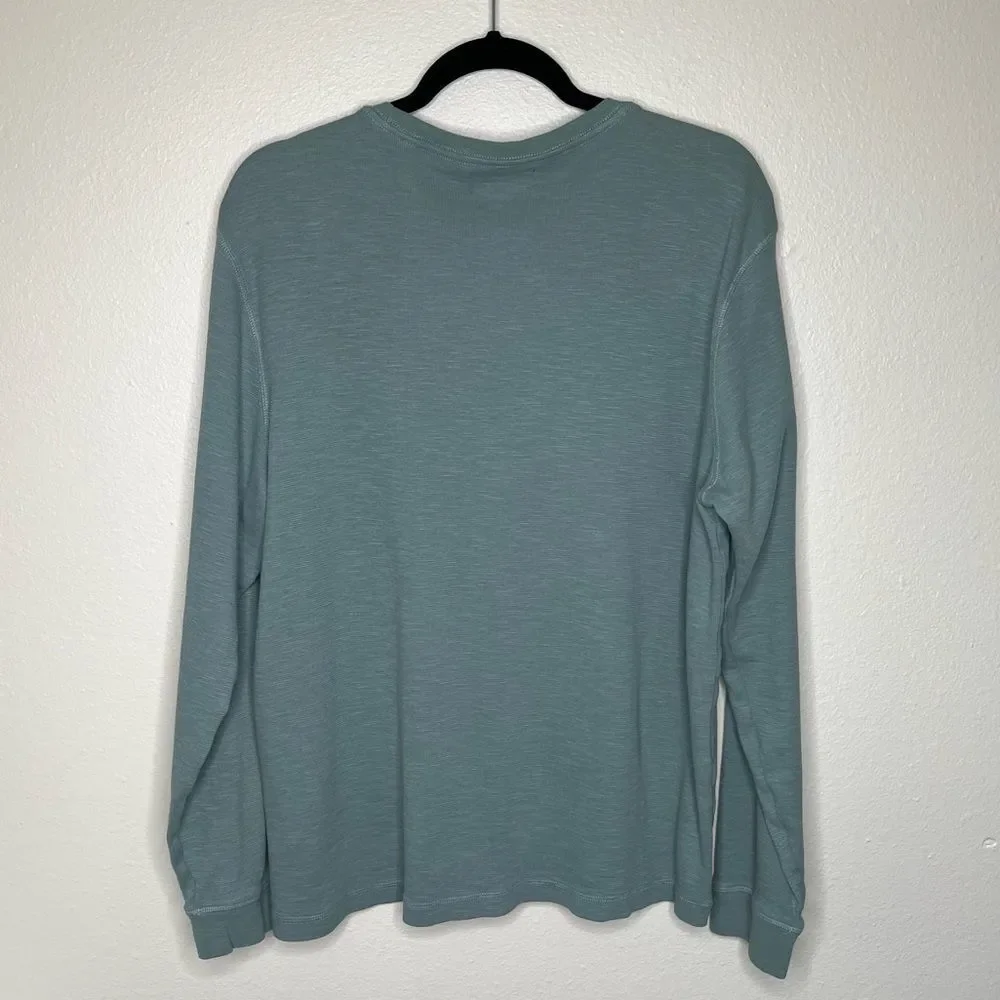 Tailor Vintage Round Neck Long Sleeve Performance Airotec Green Shirt Men Large